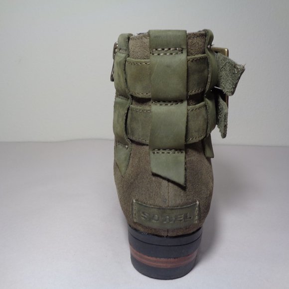 Sorel Size 7 M LOLLA BOOTIE Green New Boots - Picture 9 of 13